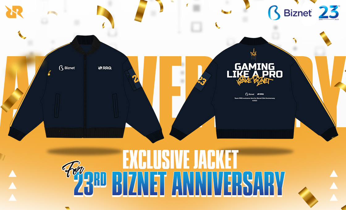 Merch Rrq Ulang Tahun ke-23, Biznet dan RRQ Hadirkan Merchandise Exclusive